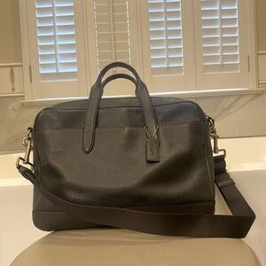COACH UNISEX LEATHER BRIEFCASE/LAPTOP BAG ADJUSTABLE STRAP